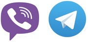 Viber, telegram