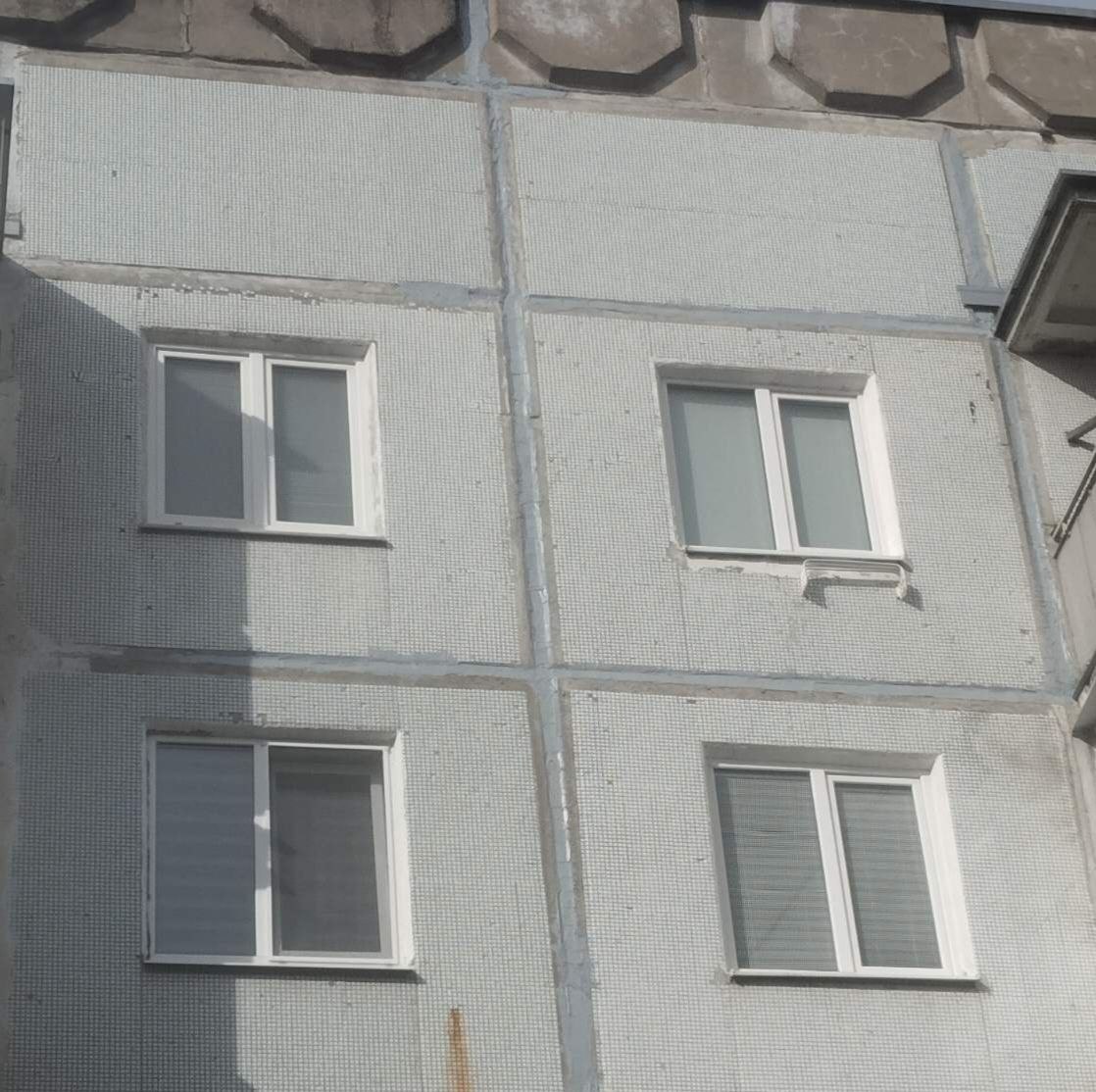 Работы по ремонту межпанельных стыков подразделениями Лидского ГУП ЖКХ